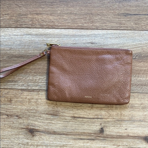 Fossil Handbags - Fossil Brown Leather Tessa Clutch/Wristlet/Wallet